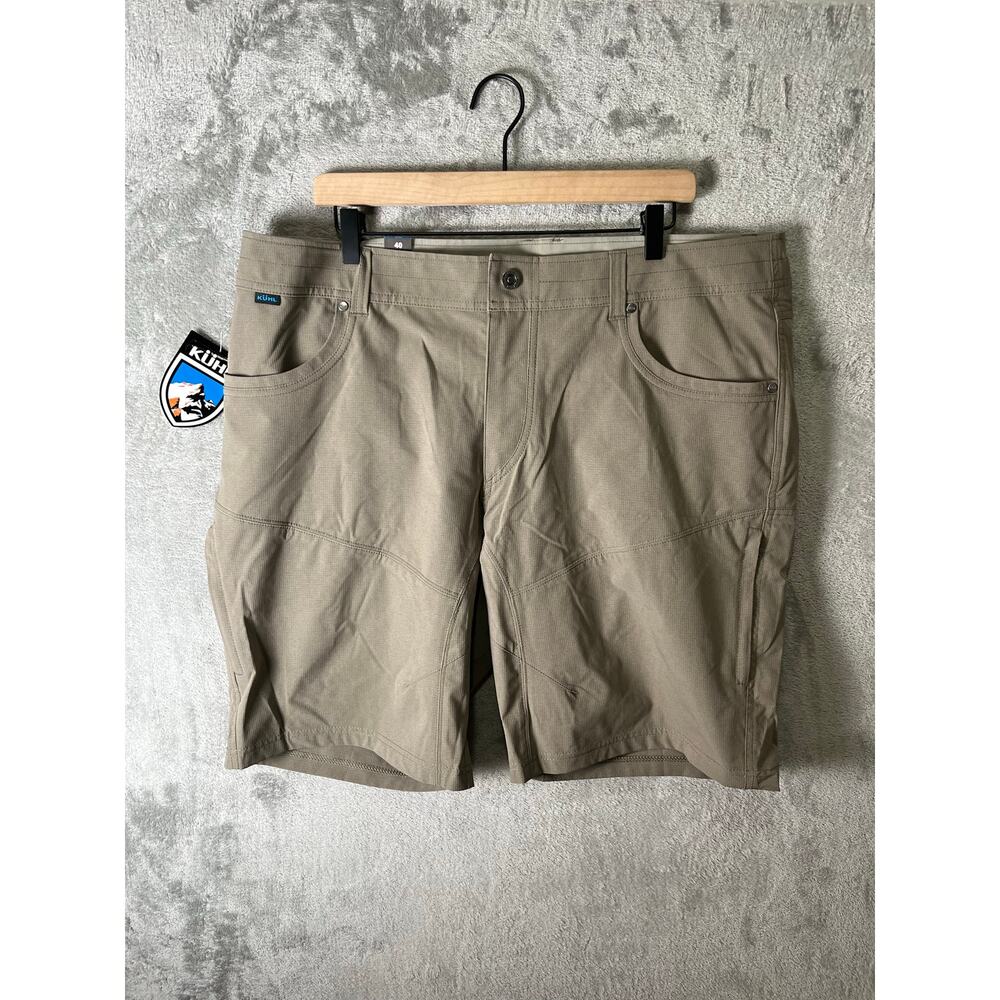 Kuhl Silencr Kargo Shorts 10” Inseam Size 40 Storm Khaki Hiking Gorpcore New